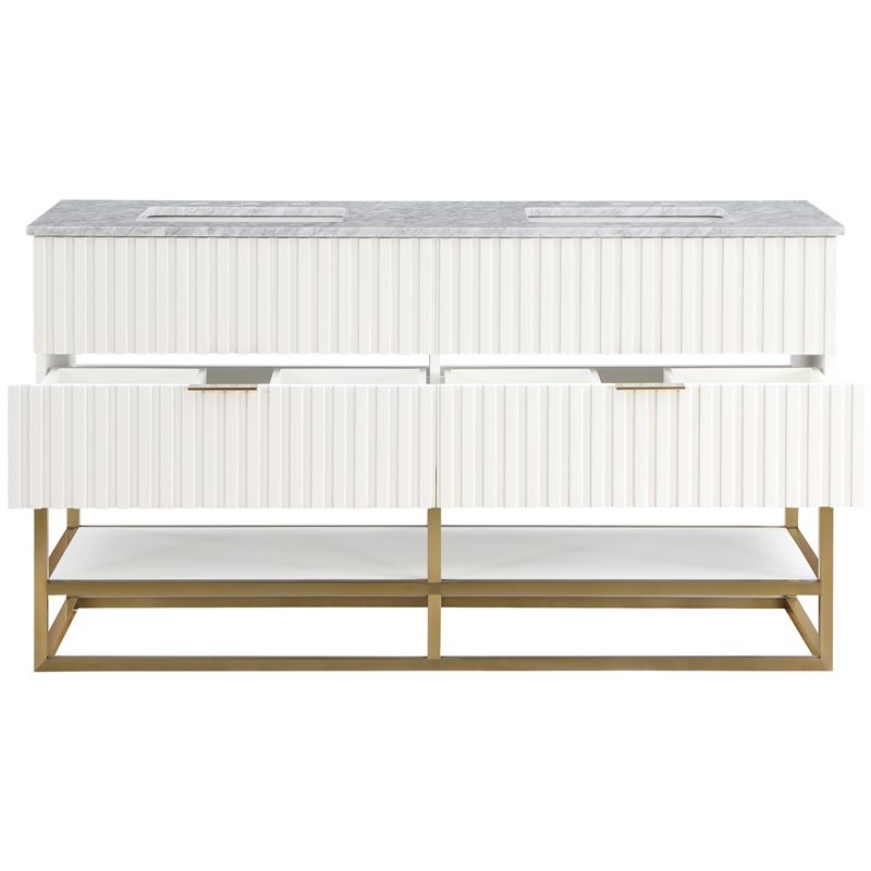 Meridian Furniture Monad White Bathroom Vanity