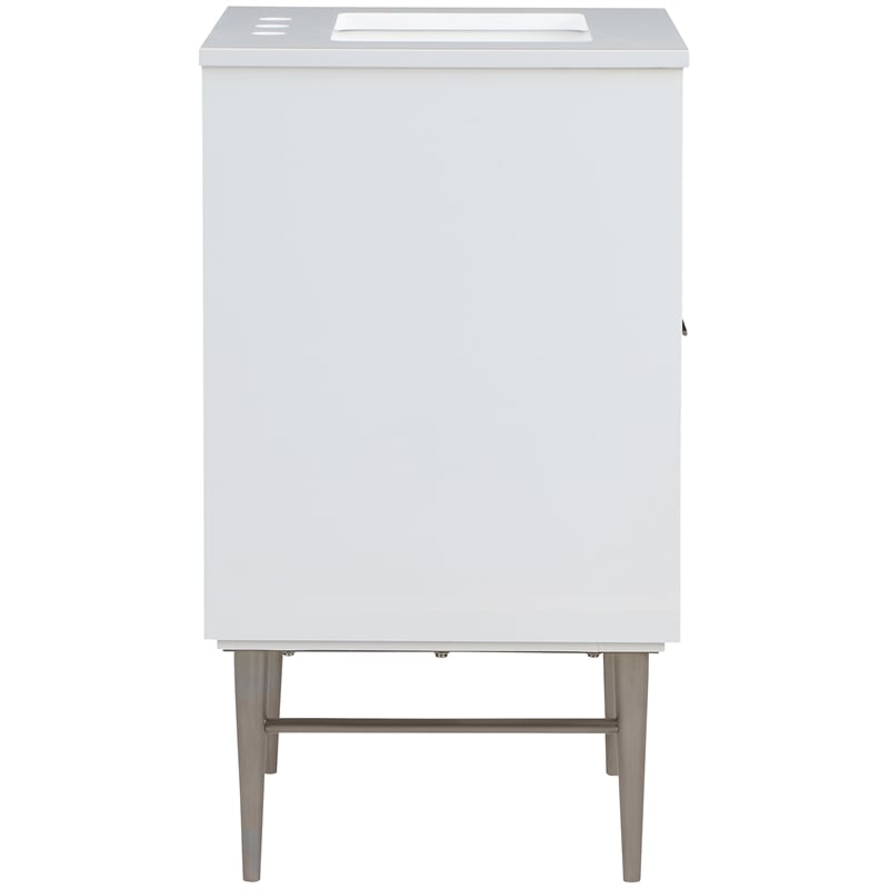 Meridian Furniture Modernist White Bathroom Vanity