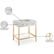 Meridian Furniture Marmo White Engineered Stone Bathroom Vanity
