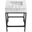 Meridian Furniture Marmo White Engineered Stone Bathroom Vanity