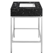 Meridian Furniture Marmo White Engineered Stone Bathroom Vanity