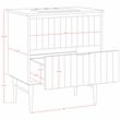 Meridian Furniture Modernist White Bathroom Vanity