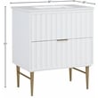 Meridian Furniture Modernist White Bathroom Vanity