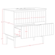 Meridian Furniture Modernist White Bathroom Vanity