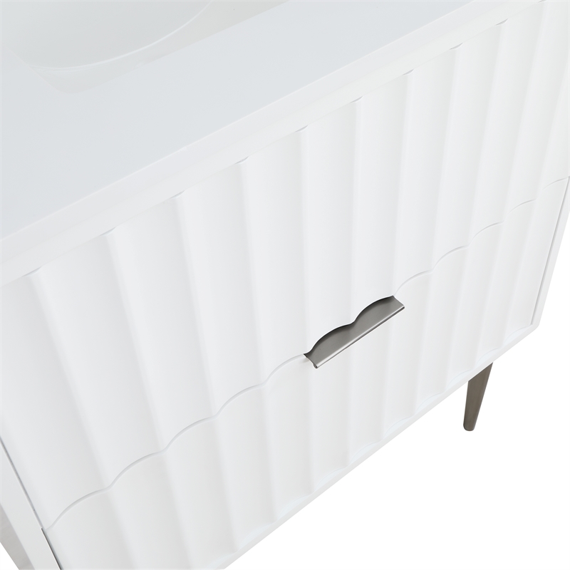 Meridian Furniture Modernist White Bathroom Vanity