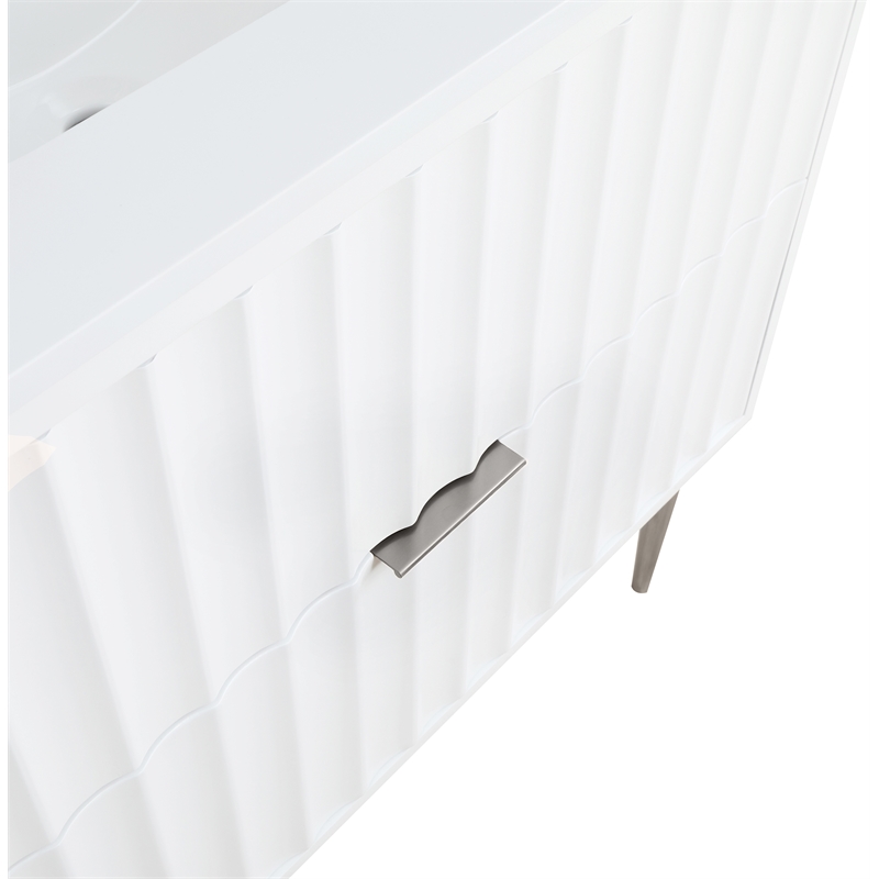 Meridian Furniture Modernist White Bathroom Vanity