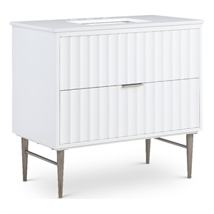 Meridian Furniture Modernist White Bathroom Vanity