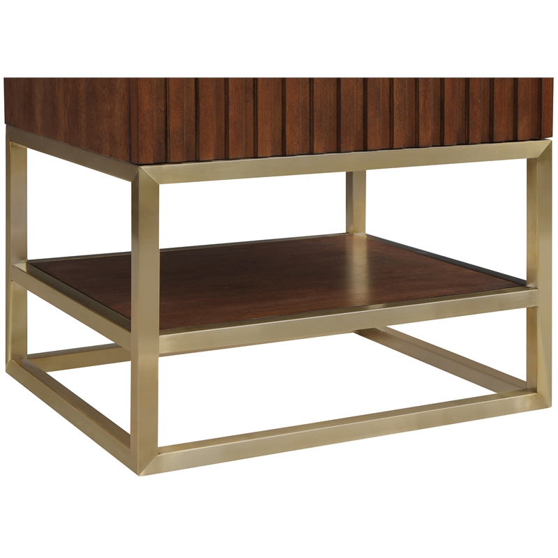 Meridian Furniture Monad Walnut Bathroom Vanity