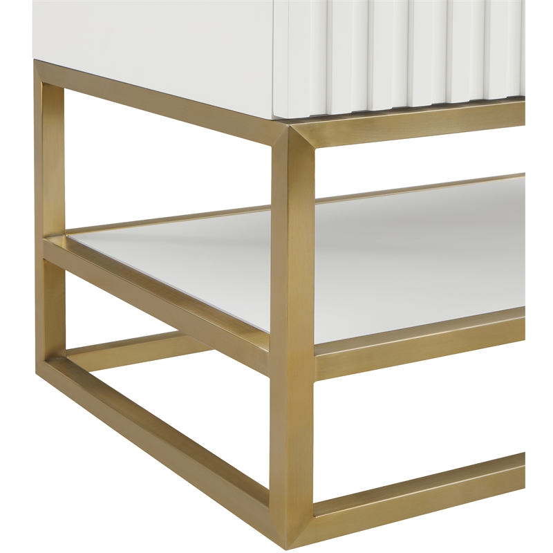 Meridian Furniture Monad White Bathroom Vanity