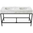 Meridian Furniture Marmo White Engineered Stone Bathroom Vanity
