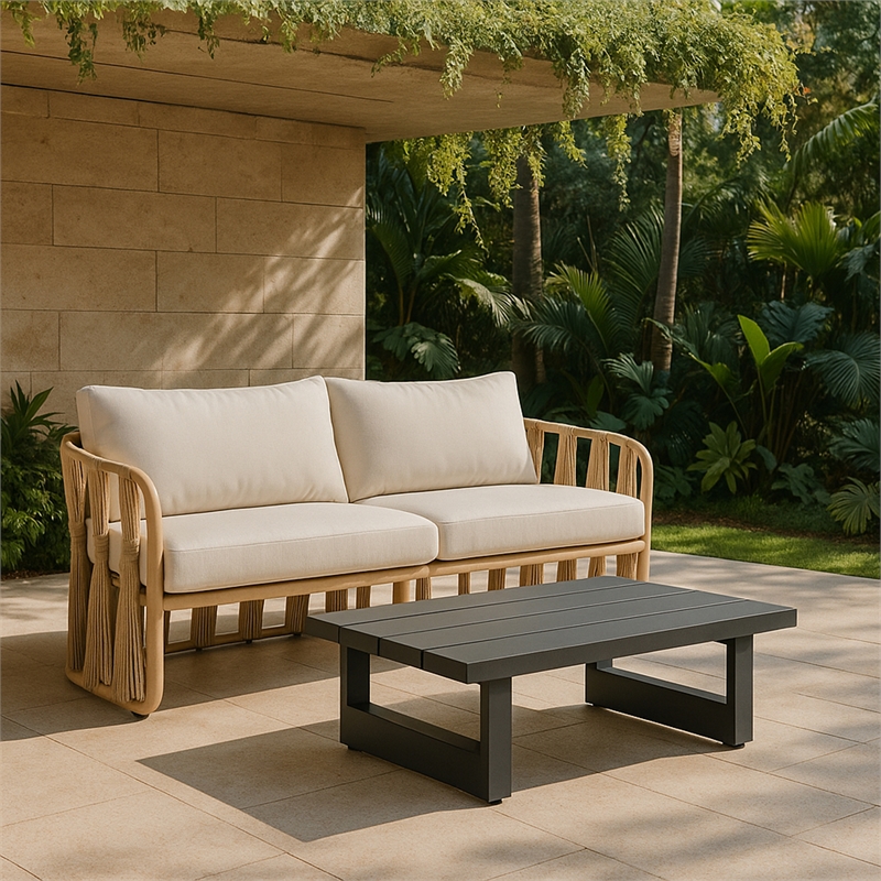 Meridian Furniture Maldives Outdoor Patio Coffee Table