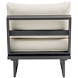 Meridian Furniture Maldives Cream Water Resisting Outdoor Patio Armless Chair