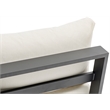 Meridian Furniture Maldives Cream Water Resisting Outdoor Patio Armless Chair