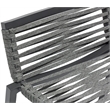 Meridian Furniture Maldives Grey Rope Fabric Outdoor Patio Barstool