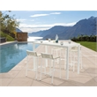 Meridian Furniture Maldives Outdoor Patio Rectangle Bar Table