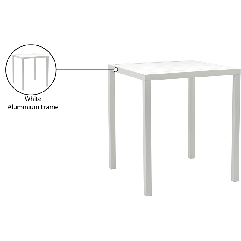 Meridian Furniture Maldives Outdoor Patio Square Bar Table