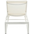Meridian Furniture Maldives Cream Water Resisting Patio Adjustable Chaise