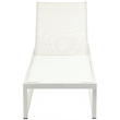 Meridian Furniture Maldives Cream Water Resisting Patio Adjustable Chaise