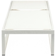 Meridian Furniture Maldives Cream Water Resisting Patio Adjustable Chaise