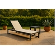 Meridian Furniture Maldives Cream Water Resisting Patio Adjustable Chaise