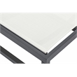 Meridian Furniture Maldives Cream Water Resisting Patio Adjustable Chaise