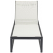 Meridian Furniture Maldives Cream Water Resisting Patio Adjustable Chaise