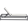 Meridian Furniture Maldives Cream Water Resisting Patio Adjustable Chaise