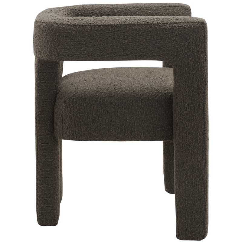 Meridian Furniture Athena Brown Boucle Fabric Accent/Dining Chair