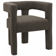 Meridian Furniture Athena Brown Boucle Fabric Accent/Dining Chair