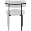Meridian Furniture Beacon Cream Vegan Leather and Boucle Dining Chair (Set of 2)