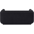 Meridian Furniture Kimora Black Linen Textured Fabric Loveseat