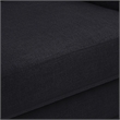 Meridian Furniture Kimora Black Linen Textured Fabric Loveseat