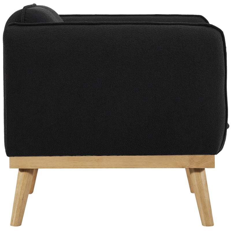 Meridian Furniture Nolita Black Boucle Fabric Chair