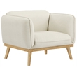Meridian Furniture Nolita Cream Boucle Fabric Chair