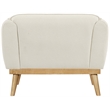 Meridian Furniture Nolita Cream Boucle Fabric Chair