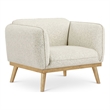 Meridian Furniture Nolita Cream Boucle Fabric Chair