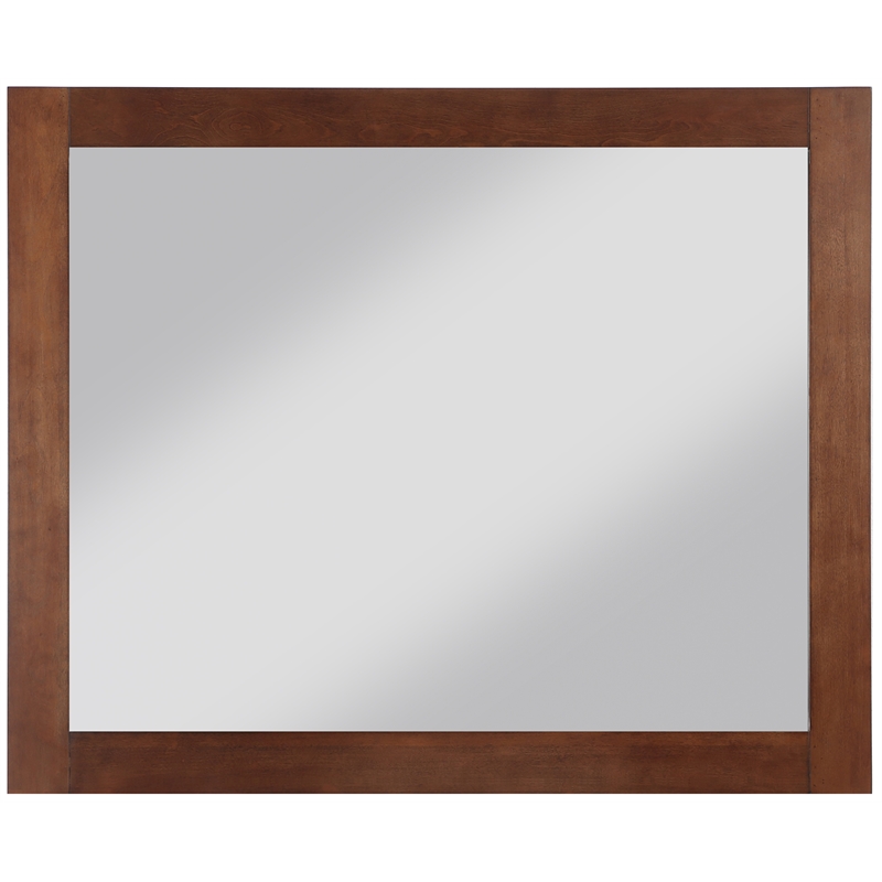 Meridian Furniture Monad Walnut Mirror