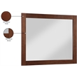 Meridian Furniture Monad Walnut Mirror