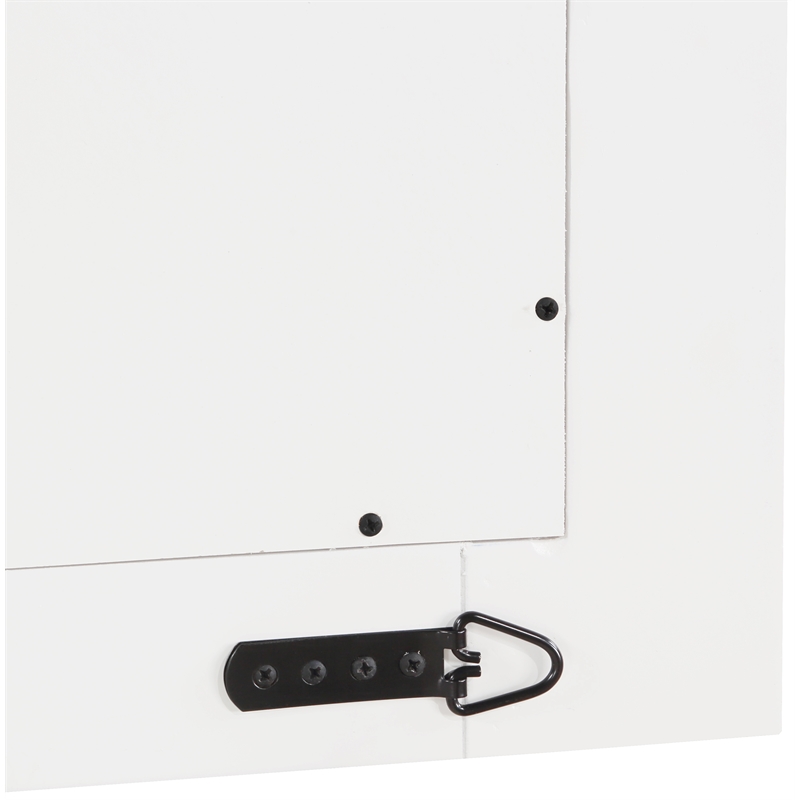Meridian Furniture Monad White Mirror