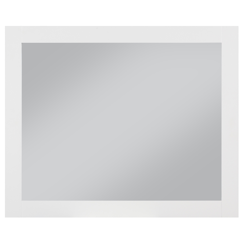 Meridian Furniture Monad White Mirror