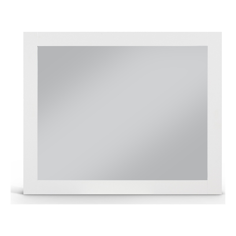 Meridian Furniture Monad White Mirror