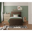 Meridian Furniture Sloan Brown Velvet Twin Bed