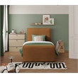 Meridian Furniture Sloan Saddle Velvet Twin Bed