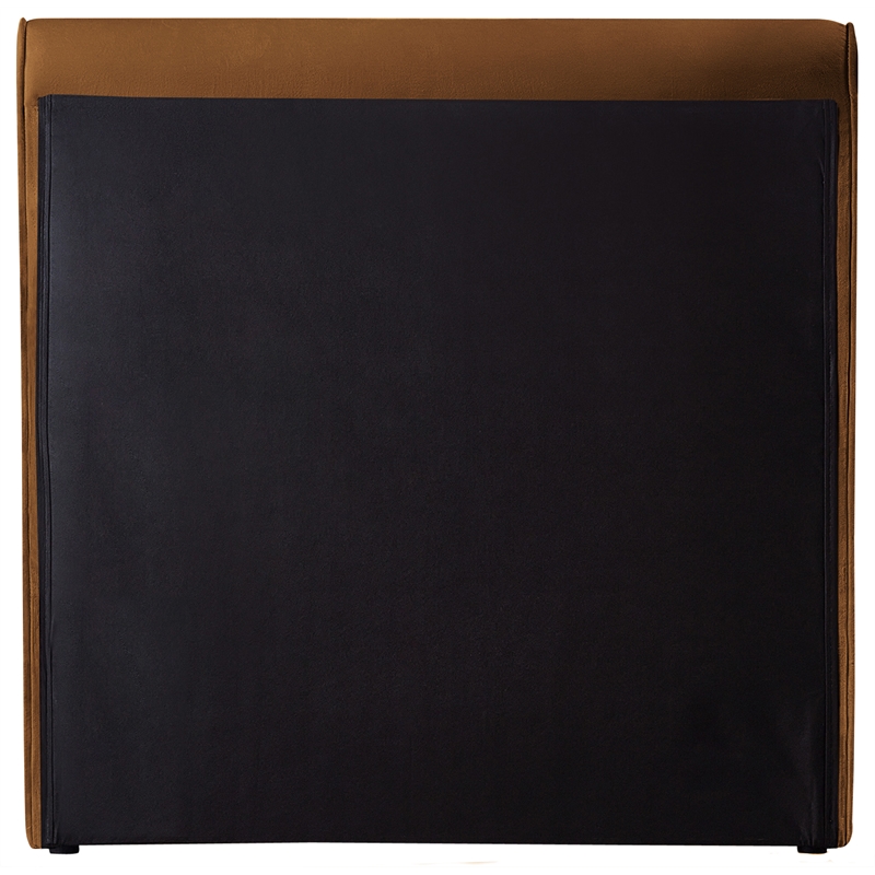 Meridian Furniture Sloan Saddle Velvet Twin Bed