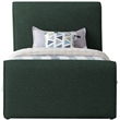 Meridian Furniture Stylus Green Boucle Fabric Twin Bed