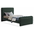 Meridian Furniture Stylus Green Boucle Fabric Twin Bed