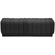 Meridian Furniture Heathrow Black Ottoman/Bench