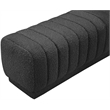 Meridian Furniture Heathrow Black Ottoman/Bench