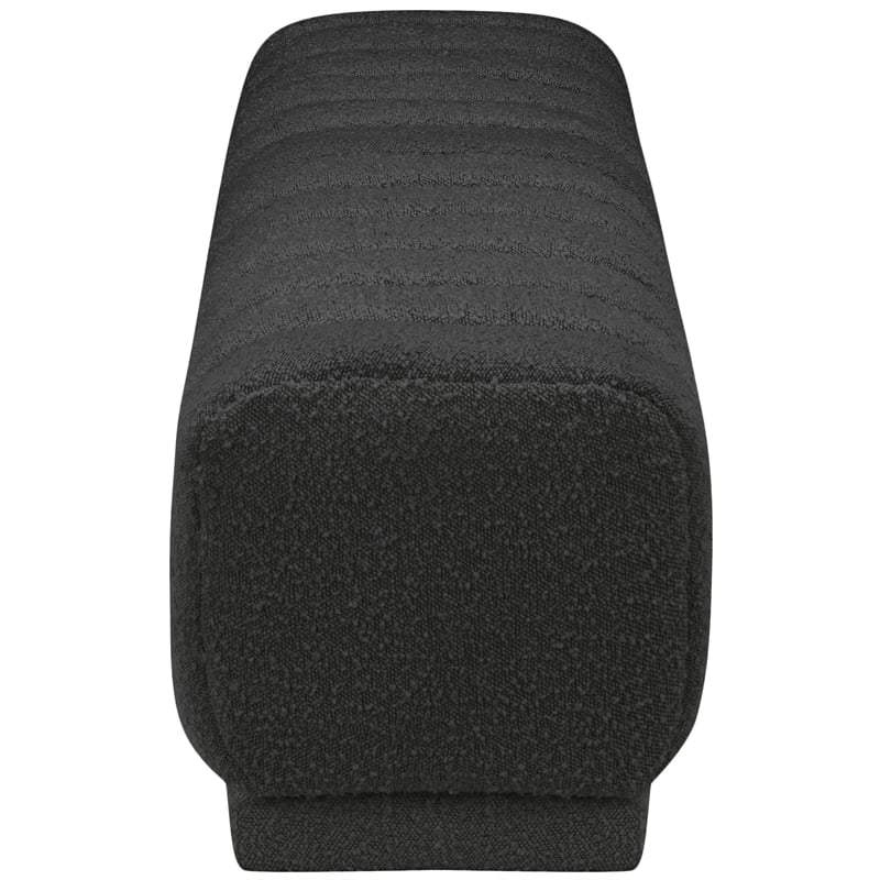 Meridian Furniture Heathrow Black Ottoman/Bench