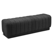 Meridian Furniture Heathrow Black Ottoman/Bench